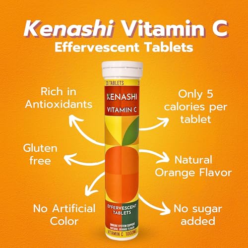 Kenashi Vitamin C Effervescent Tablets 1000mg with Magn
