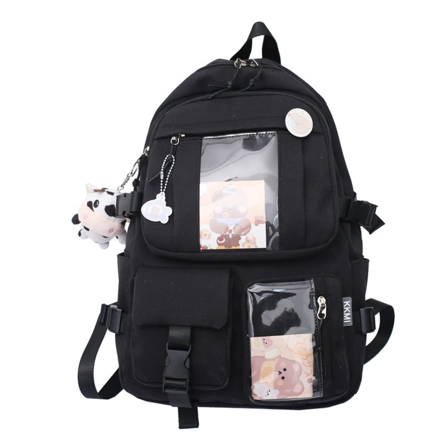GGOOB Kawaii Backpack with Pins Kawaii School Backpack 