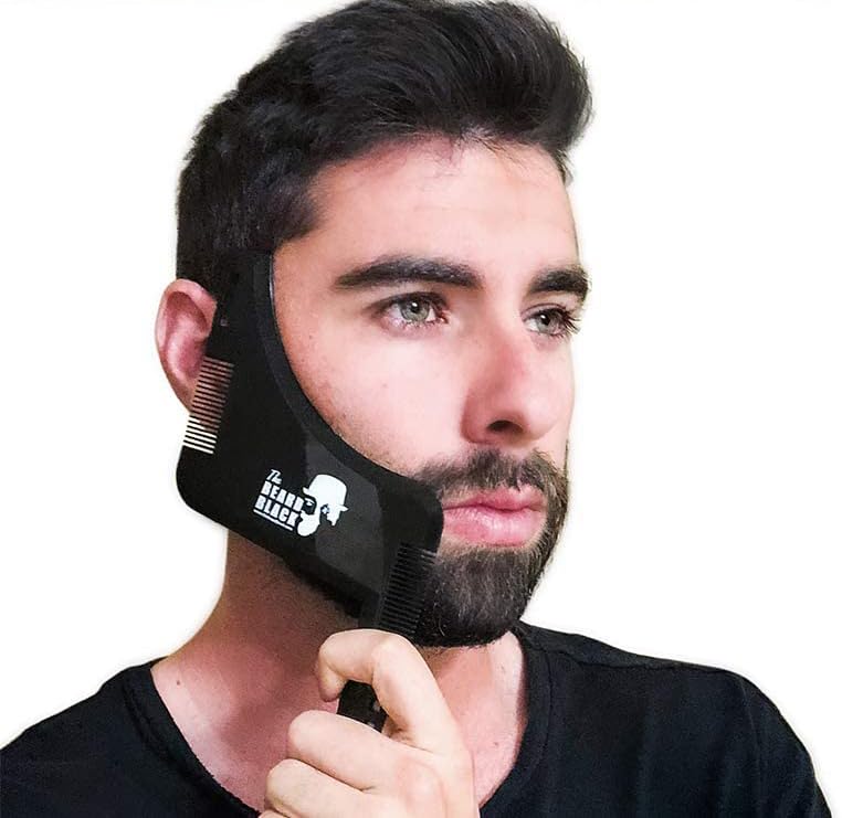 Beard shaping &amp; styling tool with inbuilt comb for perfect line up &amp; edging, use with a beard trimmer or razor to style your beard &amp; facial hair, Premium quality product