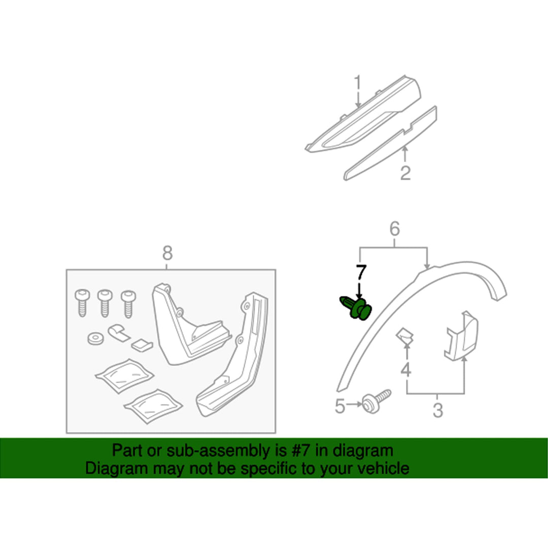 25pcs Wheel Arch Moulding Retainer Clips LR027255 for Land Rover Discovery, Discovery Sport, for Range Rover Evoque