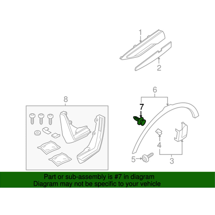 25pcs Wheel Arch Moulding Retainer Clips LR027255 for Land Rover Discovery, Discovery Sport, for Range Rover Evoque