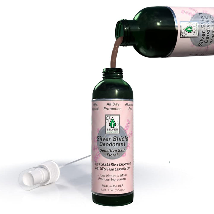 Silver Shield Deodorant Sensitive Skin Formula Floral Scent Spray On Version
