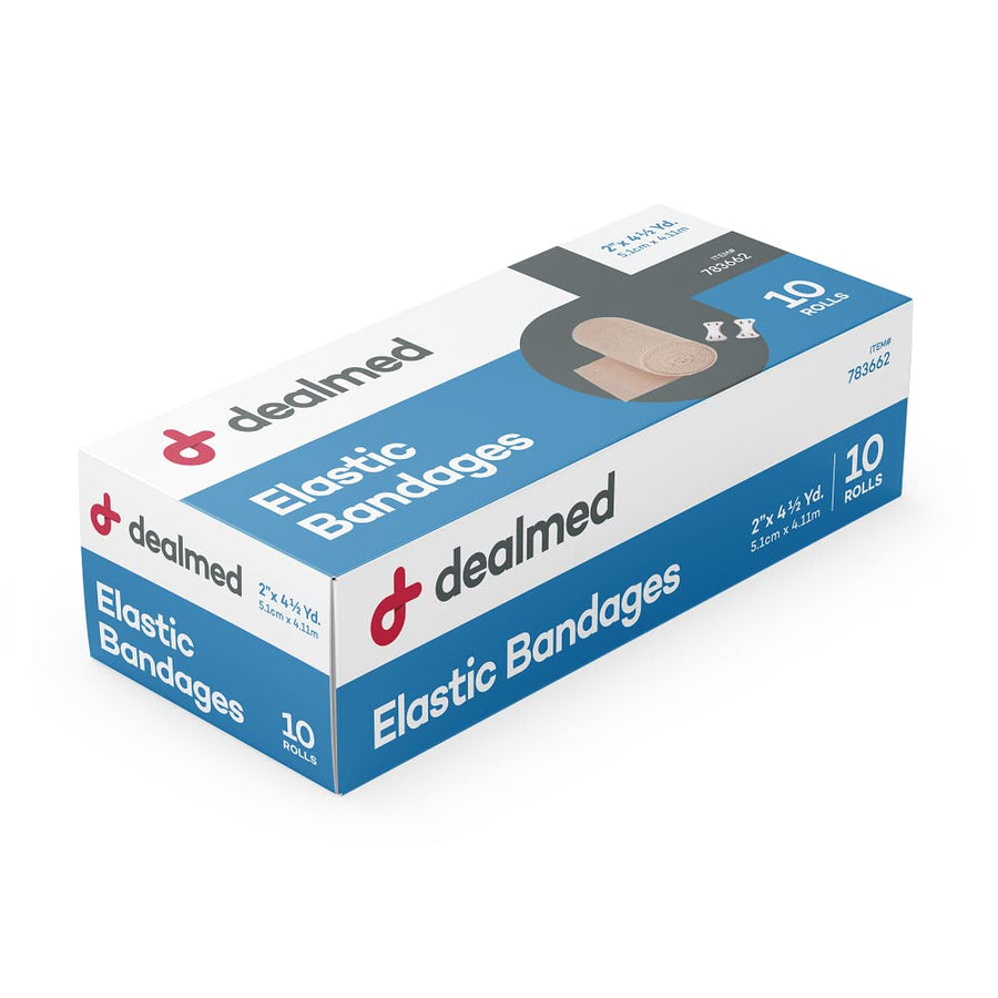 Dealmed Compression Bandage, Clip Closure, 2 x 4.5 Yard