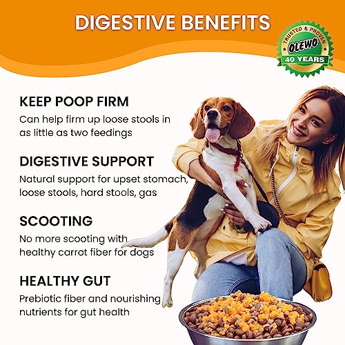 Original Carrots for Dogs – Fiber for Perfect Poop, Dog Food Toppers for Picky Eaters, Natural Skin &amp; Coat Support, Multivitamin, Probiotics for Digestive and Gut Health, 5.5 lbs