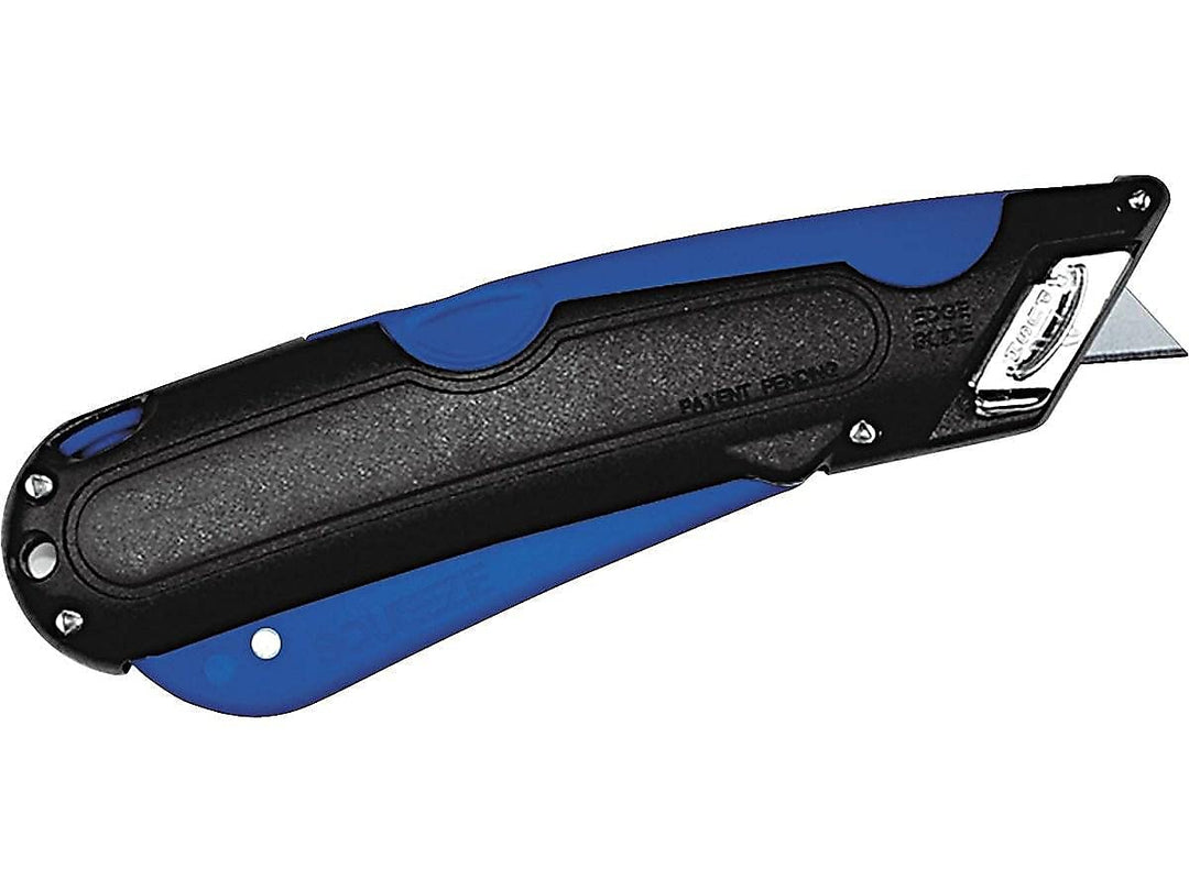COSCO 091524 Box Cutter Knife w/Shielded Blade, Black/Blue