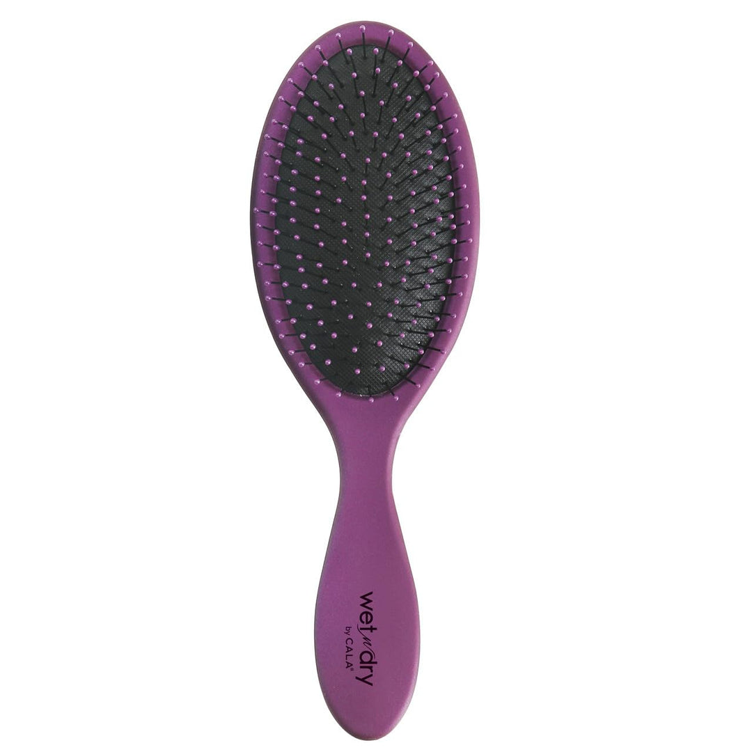Purple : Wet-N-Dry Detangling Hair Brush - Purple