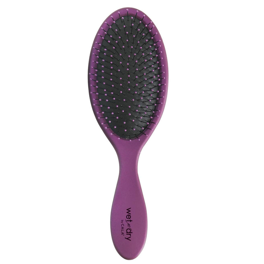 Purple : Wet-N-Dry Detangling Hair Brush - Purple