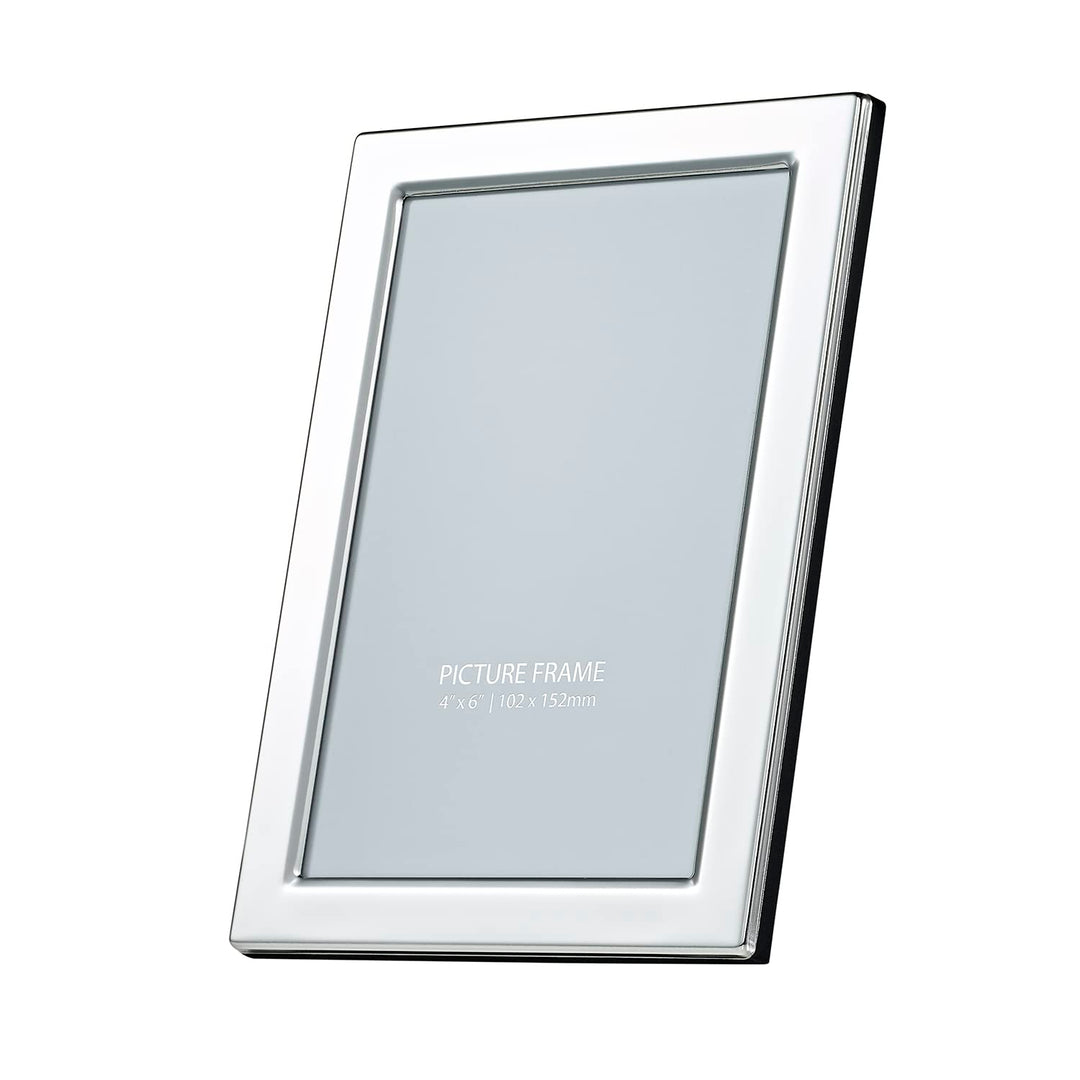 Silver Plated Contemporary 4 x 6 Photo Frame By