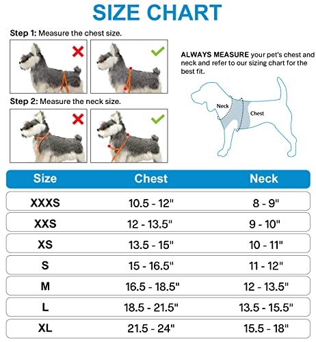 Small Dog Harness, Breathable Mesh Step-in Vest Harness, Reflective Soft Padded Harnesses Small Sized Dog for Walking, Sky Blue, S