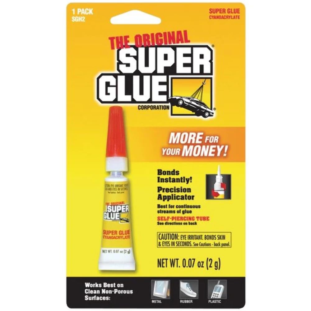 The Original SuperGlue SGH2-12 Tube (Single Pack), Multicolor