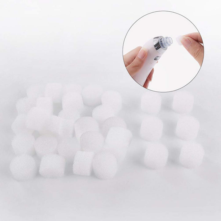 EXCEART Face Blackhead Remover Sponge Filter Facial Vacuum Cleaner Replacement Pads Blackhead Acne Pore Exfoliating Filter Refills