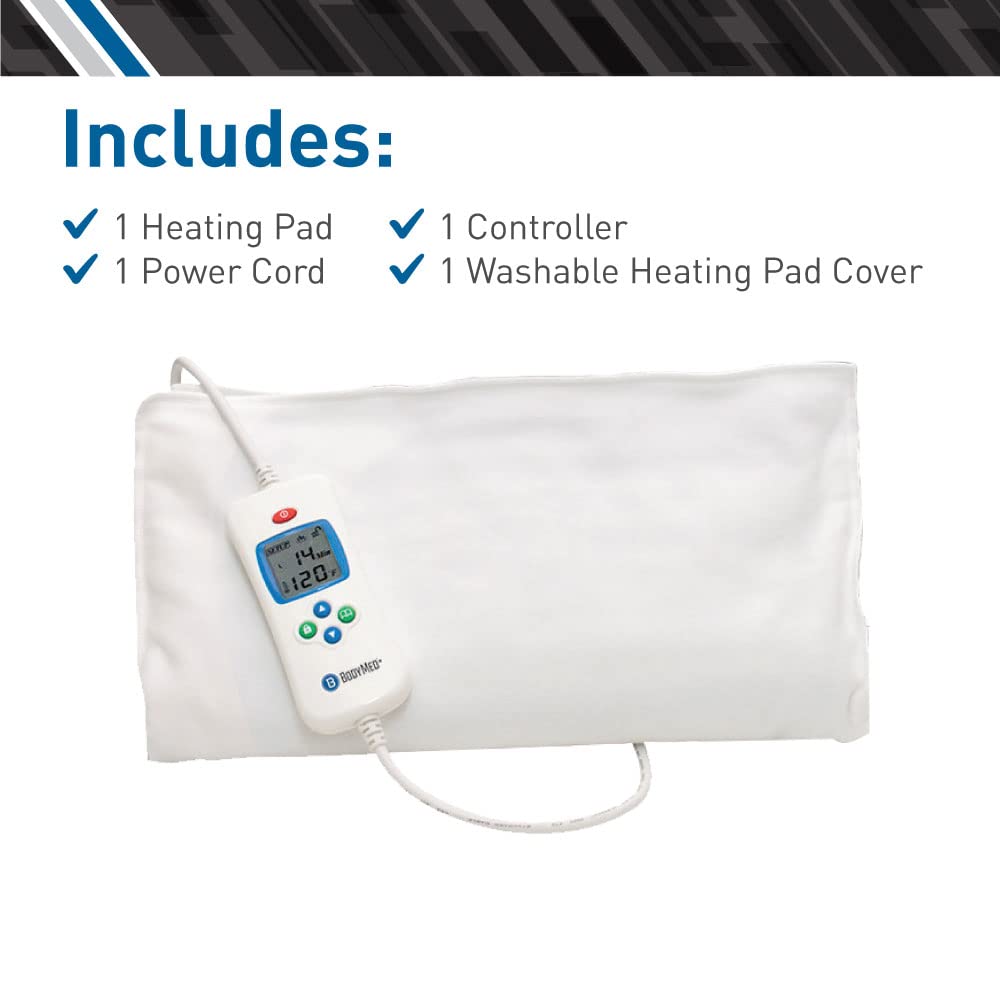 ZZHP1427 14 x 27 Black Digital Electric Moist Heating Pad white/27 inches AD