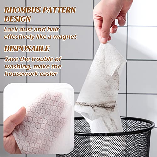 300 Count Dry Sweeping Cloths Dry Mop Refills Sweeper Dusting Cloths Disposable Duster Refills Mop Pads Floor Electrostatic Cloths, 11.81 x 8.66 inch