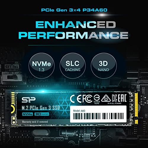 Silicon Power 1TB - NVMe M.2 PCIe Gen3x4 2280 SSD (SP001TBP34A60M28)