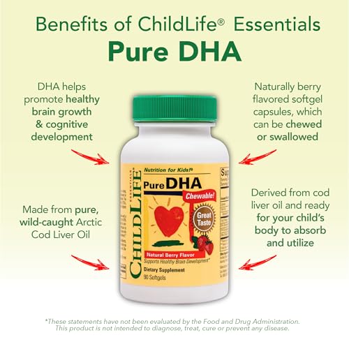 CHILDLIFE ESSENTIALS Pure DHA for Kids - DHA Supplement