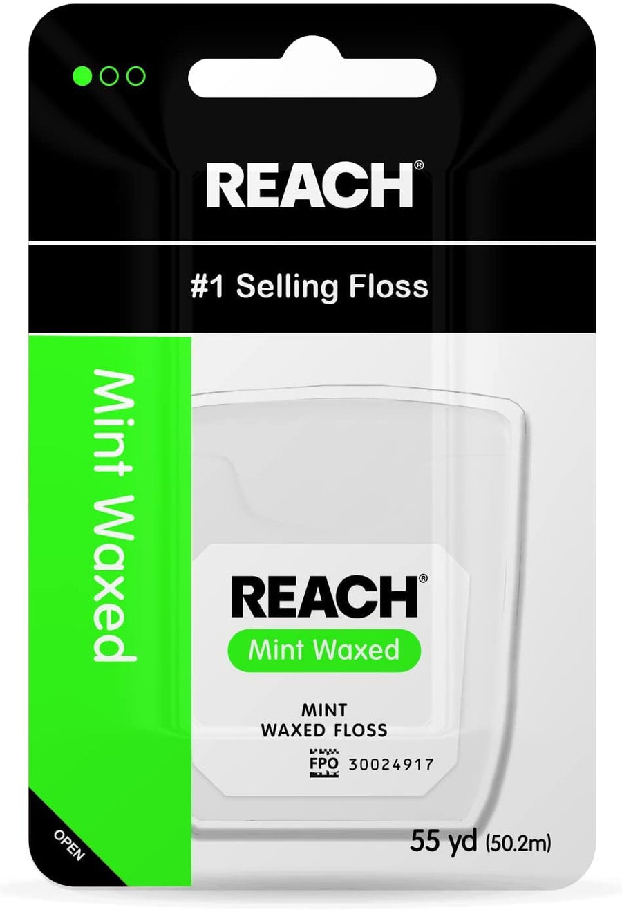 Johnson&Johnson Reach Mint Waxed Dental Floss 55 Yd