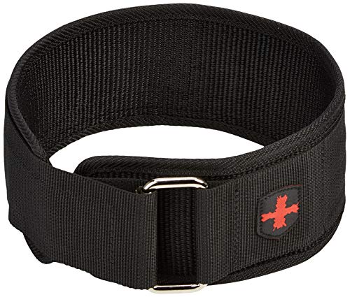 4-Inch Nylon Weightlifting Belt, Small,Black