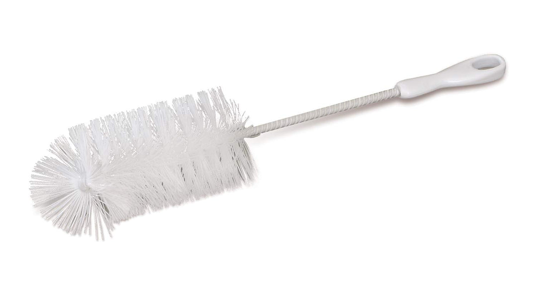 Mommy&#39;s Helper Drain N&#39; Dry Bottle Drying Rack — Baby Bottle and Pump Part Drying Rack with Acessory Slot &amp; Bottle Brush, 8 Bottle Capacity, White