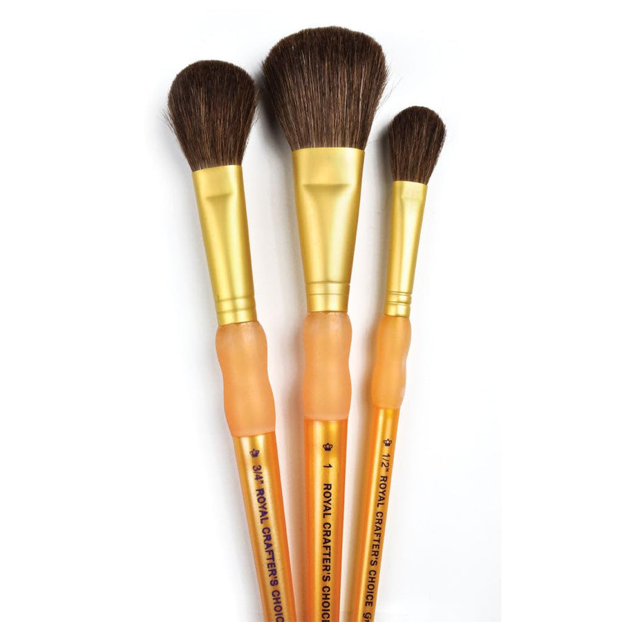 Brush Set Camel Mop, 1/2,3/4,1, 3/pkg
