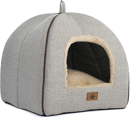 Cat Bed for Indoor Cats - Cat Cave Beds Cat House Cat Tent with Removable Washable Cushioned Pillow, Soft Kitten beds,Cat Beds &amp; Furniture, for Small and Medium Pet Bed