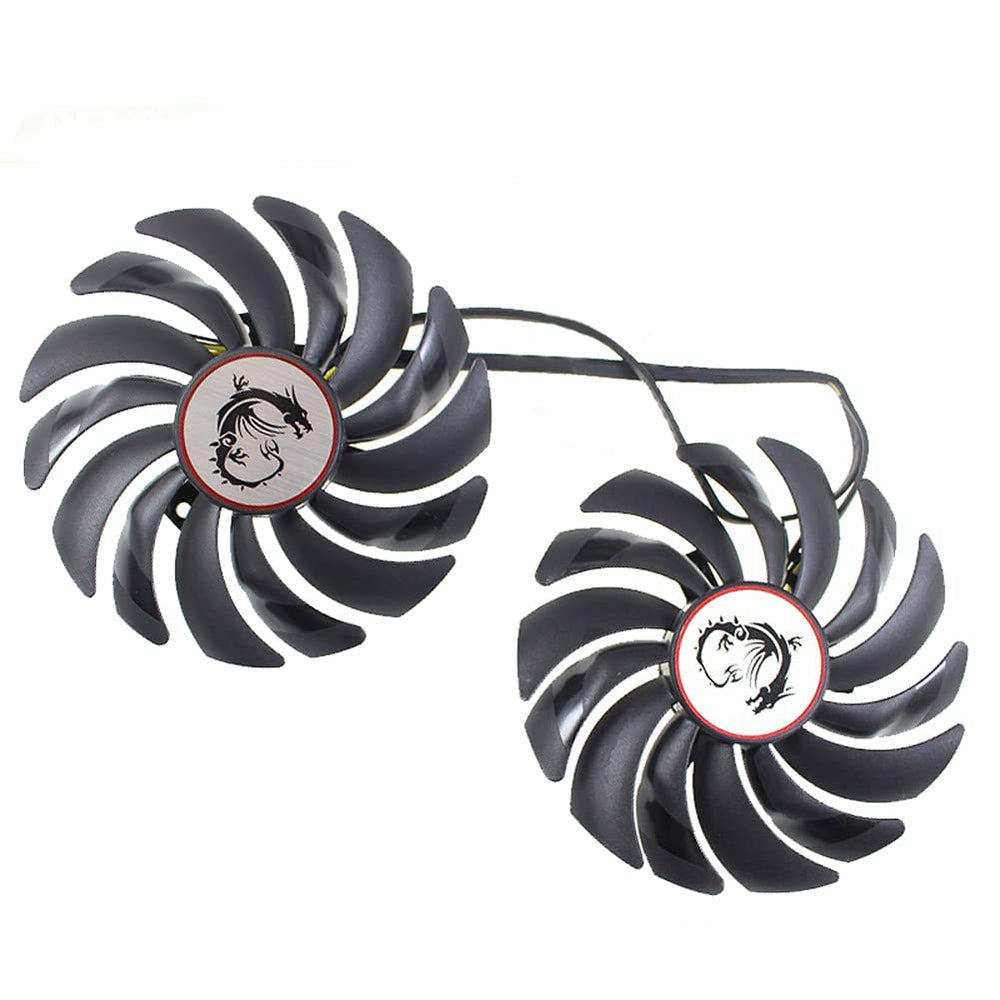 CCVA 2PCS PLD10010B12HH DC12V 0.40A 4PIN for MSI GTX108