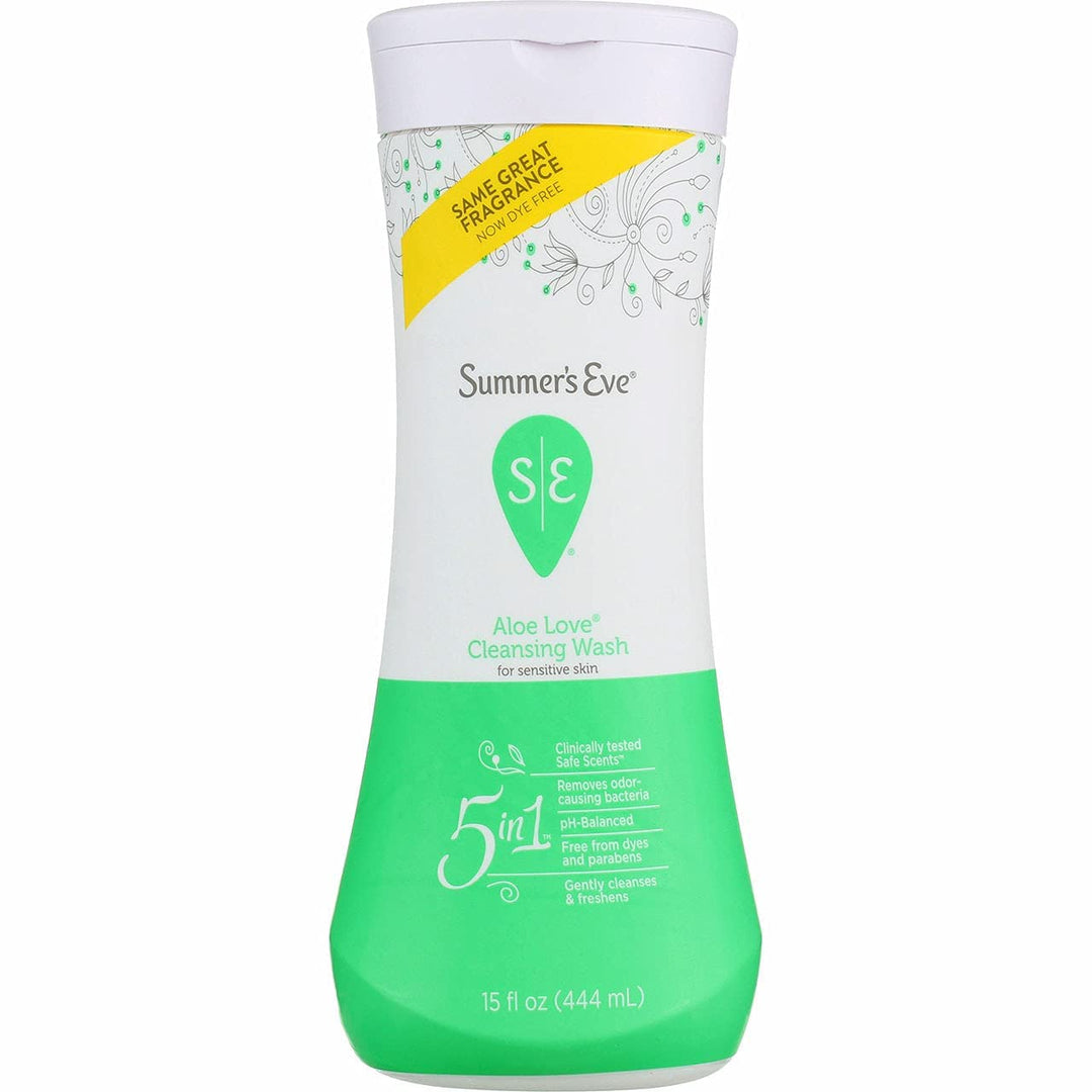 Summer s Eve Cleansing Wash For Sensitive Skin, Aloe Love, 15 Fl. Oz.