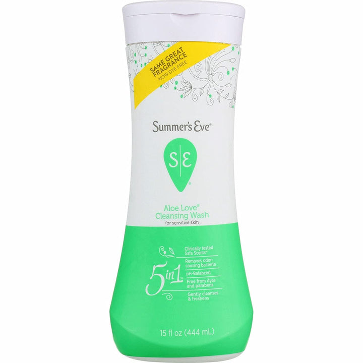 Summer s Eve Cleansing Wash For Sensitive Skin, Aloe Love, 15 Fl. Oz.