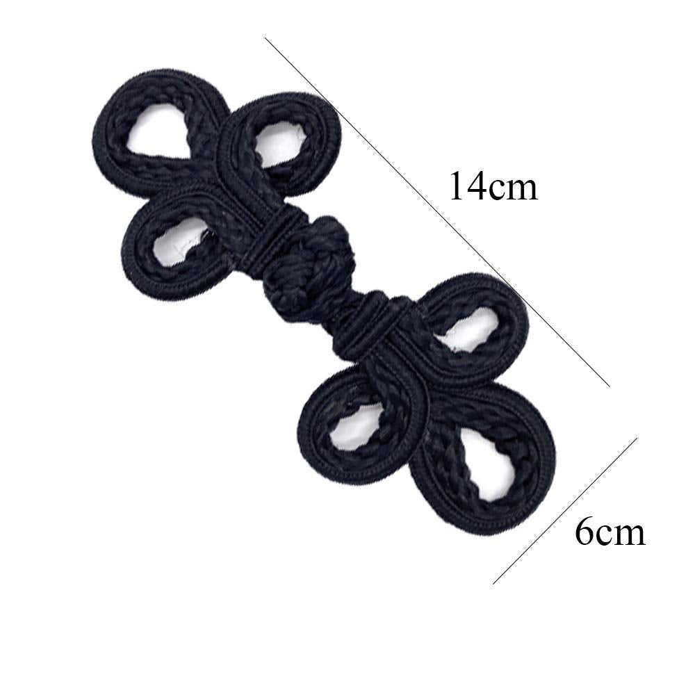 EvaGO 10 Pairs Chinese Knots Frog Buttons Closure Sewin