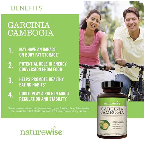 Naturewise Garcinia Cambogia - 60% HCA Concentration Ex