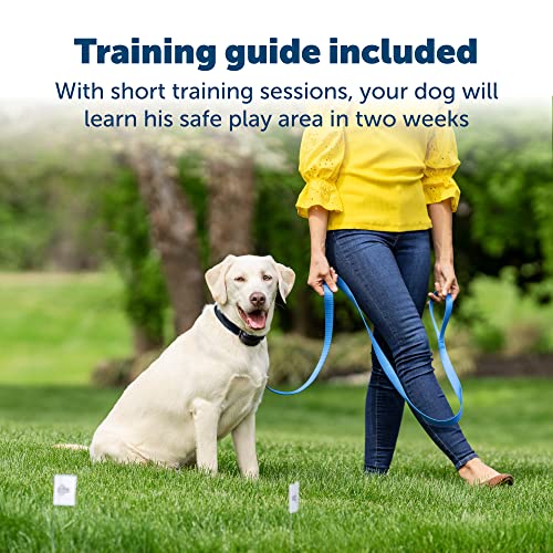 Stay &amp; Play Wireless Pet Fence with Replaceable Battery Collar – for Dogs &amp; Cats Over 5 lb – Waterproof Receiver Collar Tone &amp; Static Correction – from Parent Company of Invisible Fence Brand