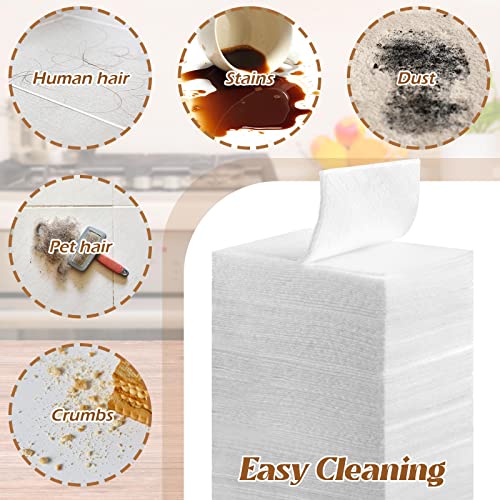 300 Count Dry Sweeping Cloths Dry Mop Refills Sweeper Dusting Cloths Disposable Duster Refills Mop Pads Floor Electrostatic Cloths, 11.81 x 8.66 inch