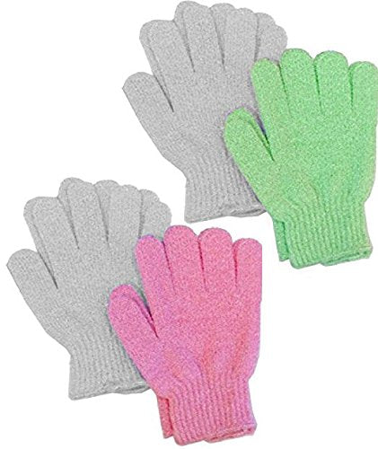 Exfoliating Bath Gloves (4 pairs)