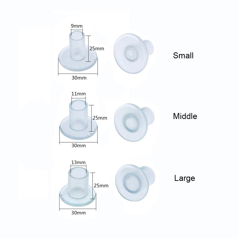 9 Pairs Clear High Heel Protectors Heel Stoppers for We