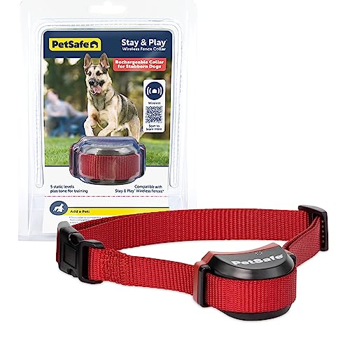 Stay & Play Wireless Dog Collar, Wireless Dog Fence System Rechargeable and Waterproof Receiver Collar, Quick Charge in 2-3 Hours, Fence for Dogs, Electric Containment for Pets