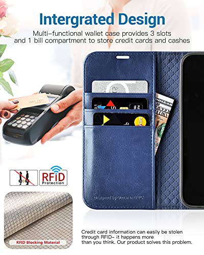 OCASE Compatible with iPhone 13 Wallet Case, PU Leather