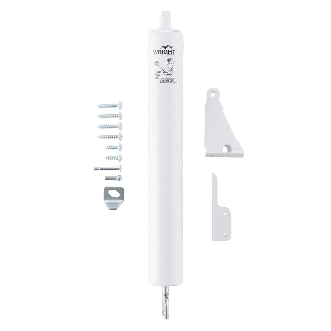 V150WH Heavy Duty Pneumatic Screen and Storm Door Closer White