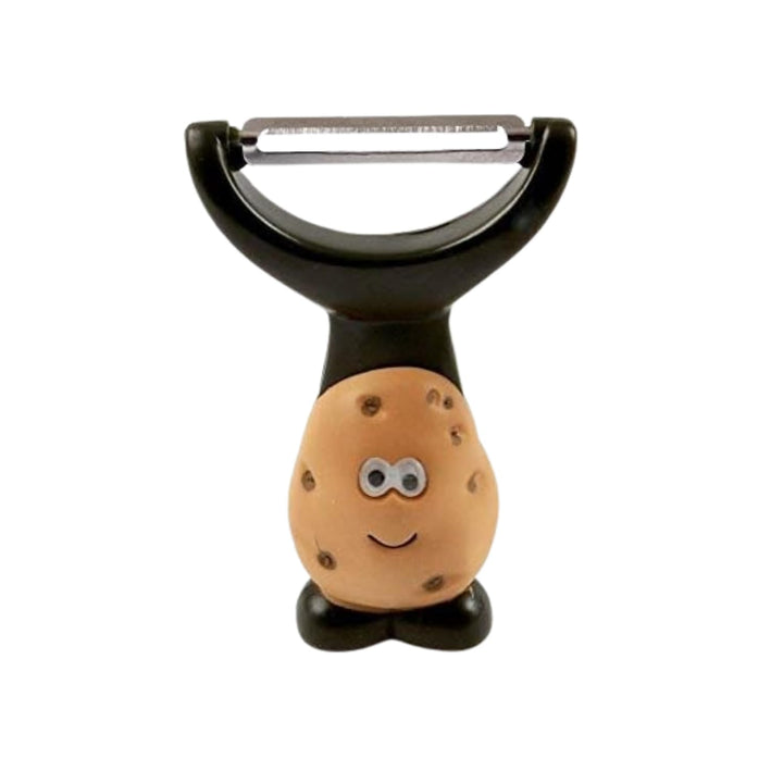 Mr Potato Y-Shaped Peeler, Cute Kitchen Gadget for Vegetables and Fruit, Create Long Wide Veggie Pasta Strands, Stainless Steel Blade