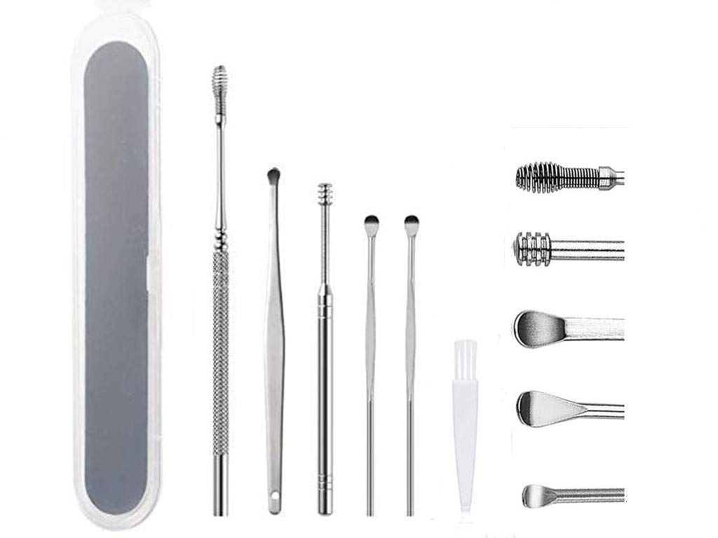 5 Pcs Ear Pick, Ear Cleansing Tool Set, Ear Curette Ear