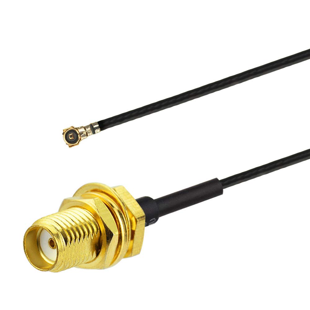 U.fl/IPEX MHF4 Cable Mini PCI to SMA Bulkhead Coaxial Cable 6 15cm for M.2 NGFF Interface Wireless Routers Mini PCIe Cards Network Extension Pigtail PCI WiFi Cable 2-Pack