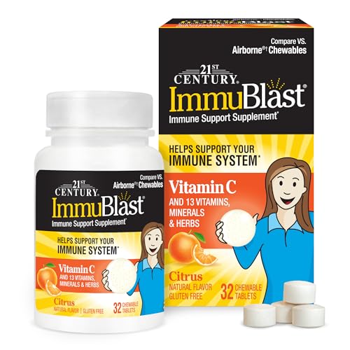 Immublast Chewable Tablets, Citrus 32 Count
