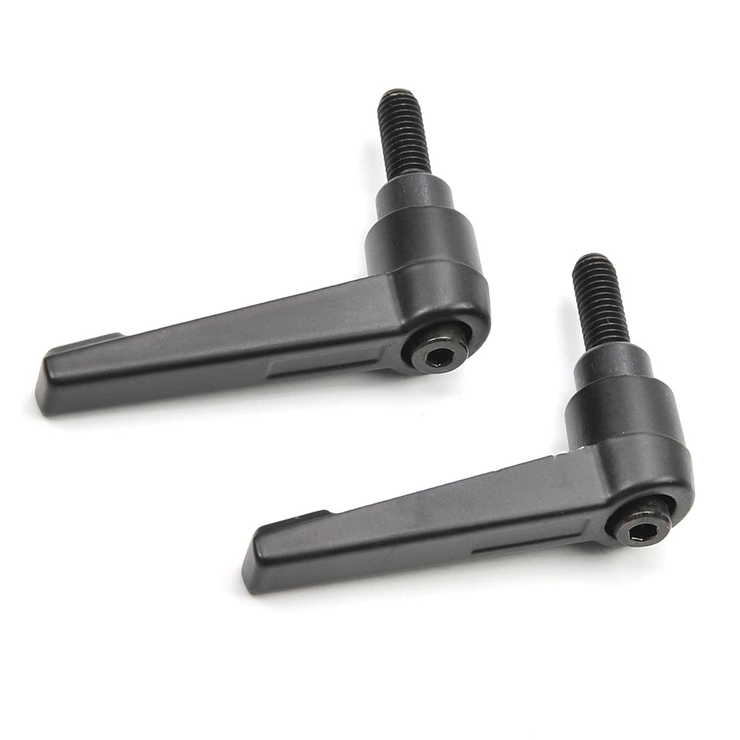 2Pcs M6 Male Thread Adjustable Handle Screw Length 16mm Clamping Lever Black w Stud for Packaging Machinery and Equipment, Sharpeners, Machine Tools, Printing Equipment