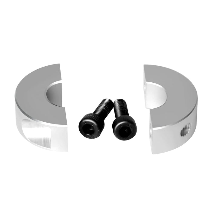 (Pack of 4) Split Shaft Collar Bore 16mm, Aluminum Alloy Two Halves Clamping Collar for Shaft, 35mm OD, 12mm Thickness, with M4 Set Screws