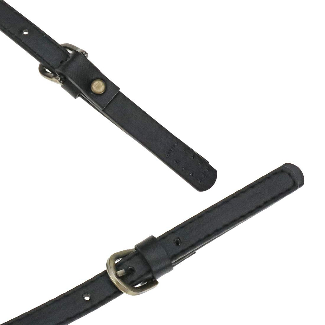 PU Leather Purse Handles 2 Pcs 65cm to 71cm Adjustable Leather Shoulder Strap Black Leather Purse Strap,Leather Shoulder Strap Purse Straps Replacement for Crossbody