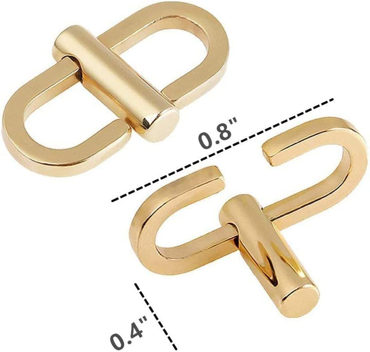 Adjustable Metal Buckles for Chain Strap Bag, Chain Links Tiny Clip to Shorten Length of Metal Chain (Pack of 5)