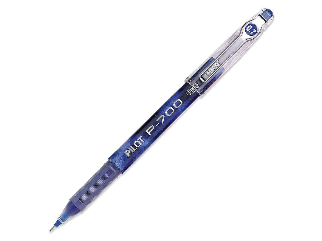 Pilot, Precise P-700 Gel Ink Rolling Ball Stick Pens, Fine Point 0.7 mm, Blue, Pack of 12