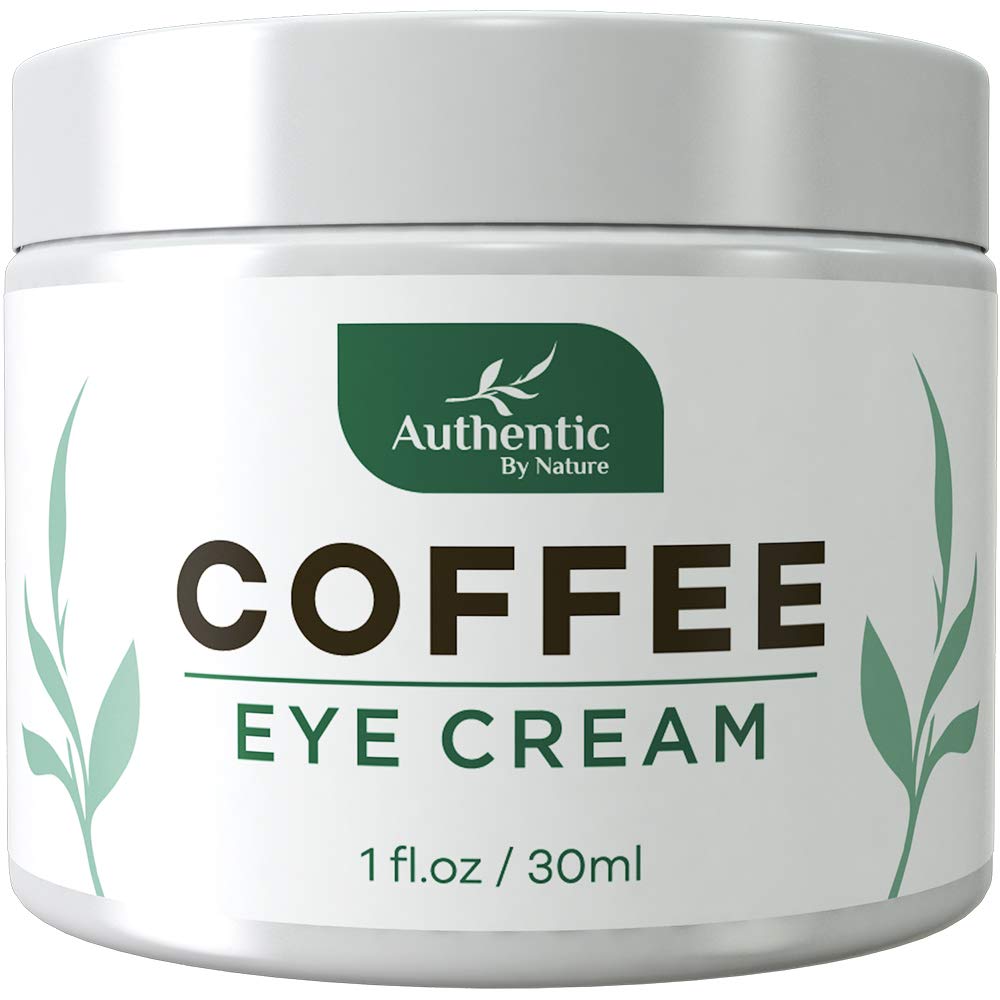 Caffeine Eye Cream For Anti Aging, Dark Circles, Bags, Puffiness. Great Under Eye Skin + Face Tightening, Eye Lift Treatment For Women, Men. Coffee, Avocado Oil, Algae, Jojoba, Vitamin C, Peptides