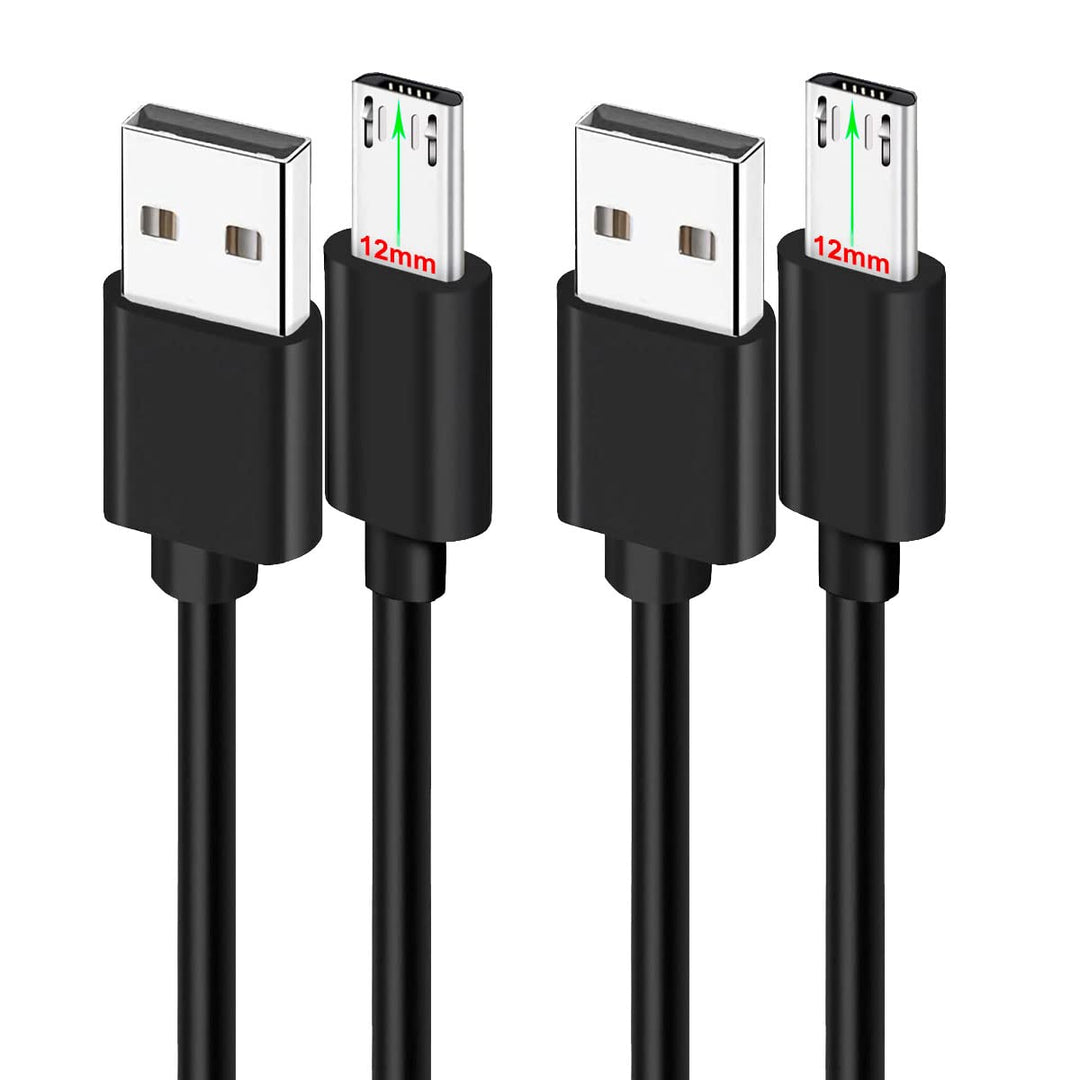 2Pcs 3FT 12mm Long Tip Micro USB Cable Compatible with Blackview BV4000 BV4900 BV5500 Pro/Plus BV5800 BV6000 BV6000s /Oukitel WP12 WP8 Pro, WP6/Doogee/Ulefone Armor X7 Pro X6 X5 Rugged Phones