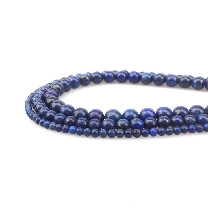 10mm Natural Lapis Lazuli Stone Round Loose Stone Beads for Jewelry Making DIY Crafts Design 1 Strand 15 APPR.34-36pcs