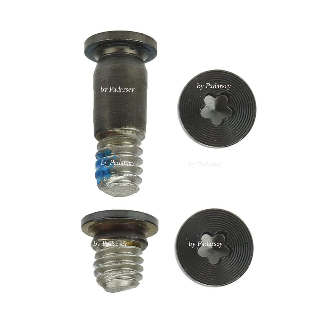 Pentalobe Bottom Case Screws +4 Pack Rubber Case Feet+ Pentalobe Screwdriver Compatible for MacBook Retina 13” with Touch Bar A1706, A1989 and A2159 (Gray)