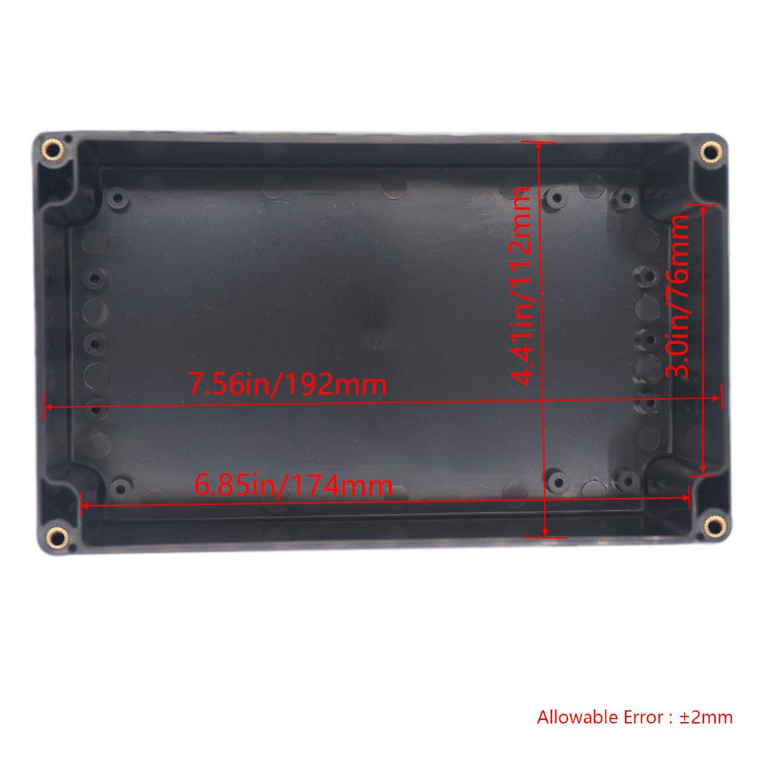 Otdorpatio Project Box ABS Plastic Black Electrical Box